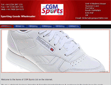Tablet Screenshot of cgmsportsltd.com